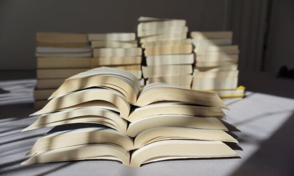 Pile of Books on the Table