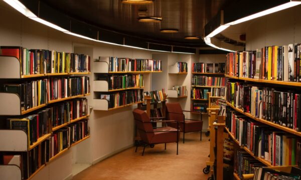 Chair Beside Book Shelves