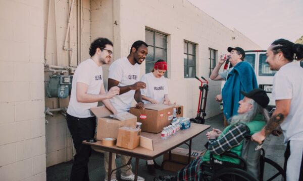 People Donating Goods